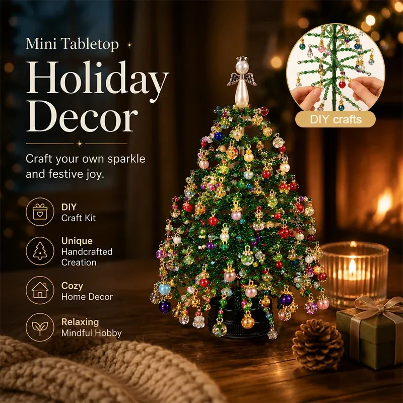 DIY Beaded Christmas Tree Kit Main